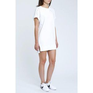 Pistola Quinn Off White Distressed Terry Dress